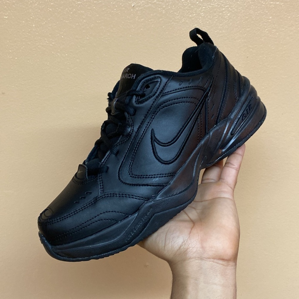 Nike Air Monarch IV “Black Metallic Silver” Size 9.5 Wide 416355-001 - Picture 10 of 17